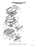REFRIGERATOR SHELF Diagram and Parts List for 3ED22DWXTN01  Whirlpool Refrigerator