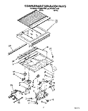 COMPARTMENT SEPARATOR Diagram and Parts List for ET20RKYYW00  Whirlpool Refrigerator