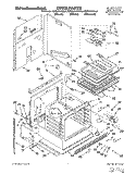 OVEN, LITERATURE Diagram and Parts List for KEMS306XBL4  KitchenAid Wall Oven