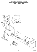 FREEZER INTERIOR Diagram and Parts List for 8ED22PWXBN01  Whirlpool Refrigerator