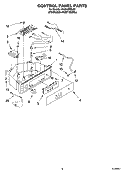 CONTROL PANEL PARTS Diagram and Parts List for KUIA18PNLS2  KitchenAid Ice Maker