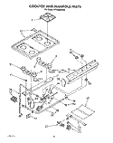 COOKTOP AND MANIFOLD, LIT/OPTIONAL Diagram and Parts List for SF302BEWW0  Whirlpool Range