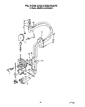FILL HOSE AND CORD Diagram and Parts List for KPDI620T3  KitchenAid Dishwasher
