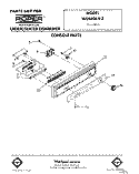 CONSOLE Diagram and Parts List for WU4406V3  Roper Dishwasher