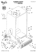 CABINET, LITERATURE Diagram and Parts List for GD5THGXKS01  Whirlpool Refrigerator