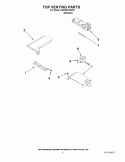 TOP VENTING PARTS Diagram and Parts List for KGRS807XSP00  KitchenAid Range