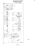 GEARCASE Diagram and Parts List for LA7400XMW1  Whirlpool Washer