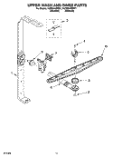 UPPER WASH AND RINSE PARTS Diagram and Parts List for KUDS01VMMT1  KitchenAid Dishwasher