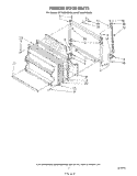 FREEZER DOOR Diagram and Parts List for ET18JMXSW06  Whirlpool Refrigerator