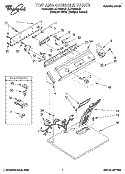 SECTION Diagram and Parts List for LET7646AQ1  Whirlpool Dryer