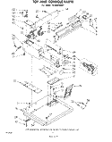 TOP AND CONSOLE Diagram and Parts List for CE2500XMW1  Whirlpool Dryer
