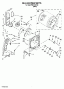 BULKHEAD PARTS, OPTIONAL PARTS (NOT INCLUDED) Diagram and Parts List for RGD4440VQ0  Roper Dryer