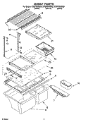 SHELF PARTS, OPTIONAL PARTS Diagram and Parts List for ET8FTEXMB02  Whirlpool Refrigerator
