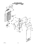 AIR FLOW Diagram and Parts List for 8ED27DQXAN03  Whirlpool Refrigerator