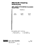 BACKGUARD Diagram and Parts List for F9807W0  Roper Range