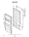 DOOR , LIT/OPTIONAL Diagram and Parts List for EV150FXWN00  Whirlpool Freezer