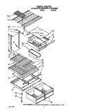 SHELF Diagram and Parts List for ET18HKXXN00  Whirlpool Refrigerator