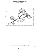 WIRING HARNESS Diagram and Parts List for RB265PXV0  Whirlpool Wall Oven