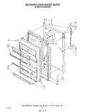 REFRIGERATOR DOOR Diagram and Parts List for ET20GMXTF01  Whirlpool Refrigerator