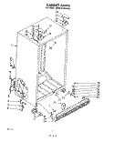 CABINET Diagram and Parts List for 3EHD261MMWR0  Whirlpool Refrigerator