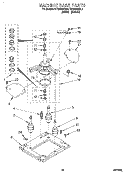 MACHINE BASE Diagram and Parts List for RTG5243BL0  Roper Washer Dryer Combo