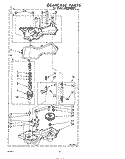 GEARCASE Diagram and Parts List for LHB3000W1  Whirlpool Washer