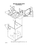 TOP AND CABINET, LIT/OPTIONAL Diagram and Parts List for KAWE742WAL1  KitchenAid Washer