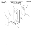 CONTROL PANEL Diagram and Parts List for MT8116XEB1  Whirlpool Microwave