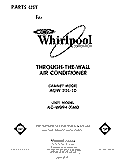 SECTION Diagram and Parts List for ACW094XM0  Whirlpool Air Conditioner