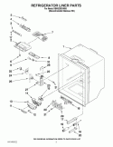 REFRIGERATOR LINER PARTS Diagram and Parts List for KBRS20EVMS6  KitchenAid Refrigerator