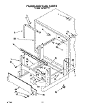 FRAME AND TANK Diagram and Parts List for KUDI220WWH4  KitchenAid Dishwasher
