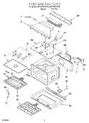 OVEN AND FAN Diagram and Parts List for KEBN100YBL0  KitchenAid Wall Oven