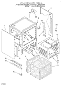 OVEN CHASSIS Diagram and Parts List for KERC600GBS1  KitchenAid Range