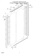 CABINET TRIM Diagram and Parts List for KSSS36MHT00  KitchenAid Refrigerator