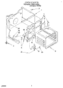 OVEN Diagram and Parts List for FES310BQ0  Roper Range
