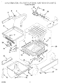 EVAPORATOR, ICE CUTTER GRID AND WATER Diagram and Parts List for EUC050A1  Whirlpool Ice Maker