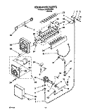 ICEMAKER, LIT/OPTIONAL Diagram and Parts List for 3XRZ2727FI01  Whirlpool Refrigerator