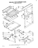BREAKER AND PARTITION , LITERATURE Diagram and Parts List for EHT201ZKWR2  Whirlpool Refrigerator