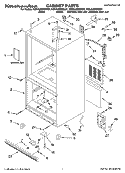 CABINET PARTS Diagram and Parts List for KBLA20ERSS01  KitchenAid Refrigerator