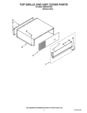 TOP GRILLE AND UNIT COVER PARTS Diagram and Parts List for KBRC36FTS05  KitchenAid Refrigerator