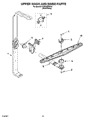 UPPER WASH AND RINSE PARTS Diagram and Parts List for KUDP02FSPA3  KitchenAid Dishwasher