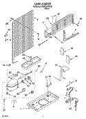 UNIT PARTS Diagram and Parts List for IR8GSMXRW00  Whirlpool Refrigerator