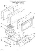 SECTION Diagram and Parts List for SF302BSYN1  Whirlpool Range