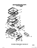 REFRIGERATOR SHELF Diagram and Parts List for 8ED25DQXXN00  Whirlpool Refrigerator