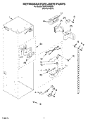 REFRIGERATOR LINER PARTS Diagram and Parts List for KSSC36FMS00  KitchenAid Refrigerator