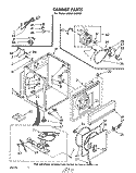 CABINET Diagram and Parts List for LG5531XMW2  Whirlpool Dryer