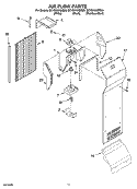 AIR FLOW PARTS Diagram and Parts List for GC1SHAXMB00  Whirlpool Refrigerator