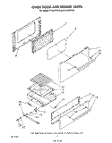 OVEN DOOR AND BROILER Diagram and Parts List for SF302EERW3  Whirlpool Range