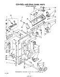CONTROL AND REAR PANEL Diagram and Parts List for LA5500XSW0  Whirlpool Washer