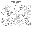 SECTION Diagram and Parts List for RES7646KQ1  Roper Dryer